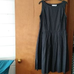 Black and White Polkadot Newport News size 8 dress